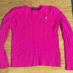 Polo by Ralph Lauren Women's Pink Cable Knit Sweater size small